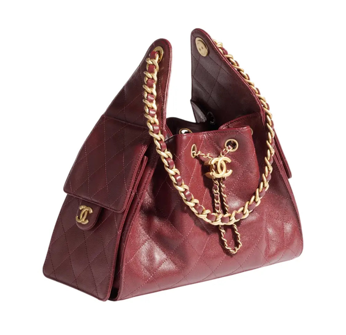 LuxeChain Soft Leather Tote